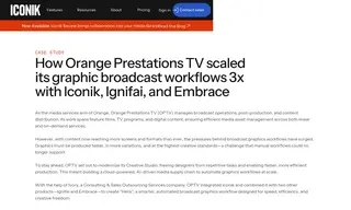 Preview of the Orange Prestations TV Case Study