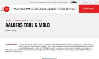 Preview of the Aalbers Tool & Mold Case Study