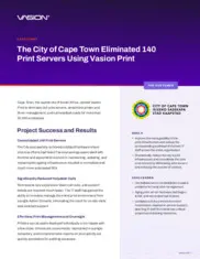 Preview of the City of Cape Town Case Study