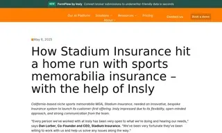 Preview of the Stadium Insurance Case Study