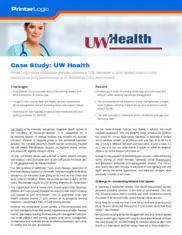 Preview of the UW Health Case Study