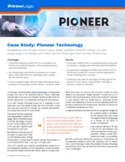 Preview of the Pioneer Technology Case Study