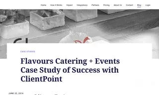 Preview of the Flavours Catering + Events Case Study