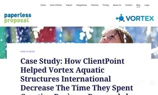 Preview of the Vortex Aquatic Structures Case Study