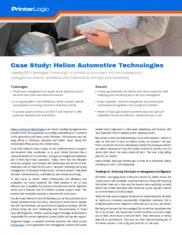 Preview of the Helion Automotive Technologies Case Study