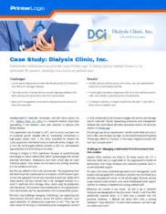 Preview of the Dialysis Clinic, Inc. Case Study