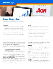 Preview of the Aon Case Study