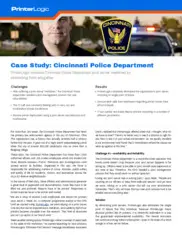 Preview of the Cincinnati Police Department Case Study