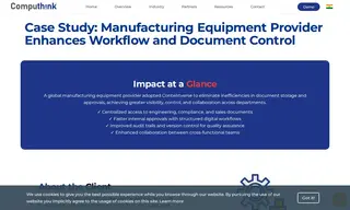 Preview of the Manufacturing Equipment Provider Case Study