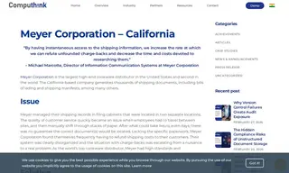 Preview of the Meyer Corporation Case Study