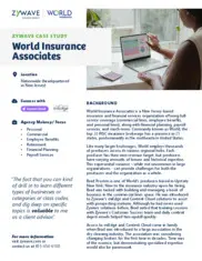 Preview of the World Insurance Association Case Study
