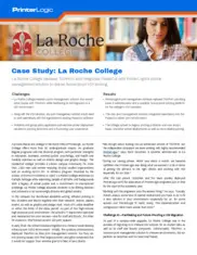 Preview of the La Roche College Case Study