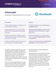 Preview of the OhioHealth Case Study
