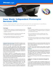 Preview of the Independent Photocopier Services Case Study
