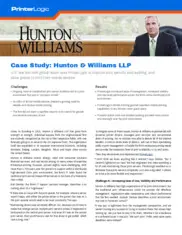 Preview of the Hunton & Williams LLP Case Study