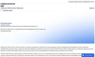 Preview of the Kelley Drye & Warren, LLP Case Study