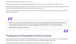 Preview of the Synchro Diffusion Case Study