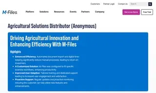 Preview of the Agricultural Solutions Distributor Case Study