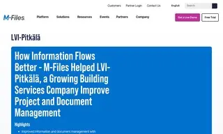 Preview of the LVI-Pitkälä Case Study