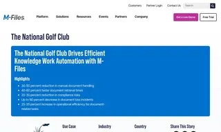 Preview of the The National Golf Club Case Study