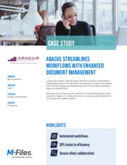 Preview of the Spears Abacus Advisors Case Study