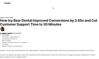Preview of the Icy Bear Dental Case Study