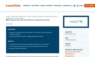 Preview of the PSSSF Case Study