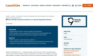 Preview of the Notaría 9 de Mexicali B.C Case Study