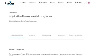 Preview of the Fortune 500 Life Science Technology Company Case Study