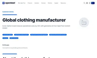 Preview of the Global Clothing Manufacturer Case Study