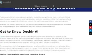 Preview of the Decidr Case Study