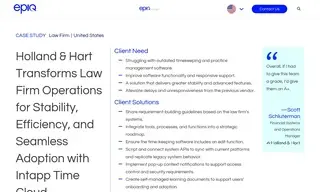 Preview of the Holland & Hart LLP Case Study