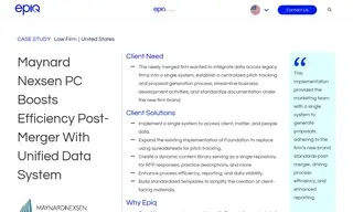 Preview of the Maynard Nexsen Case Study