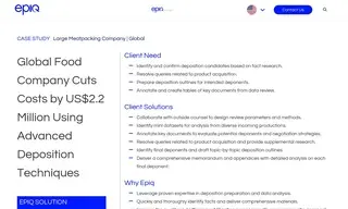 Preview of the Global Food Company Case Study