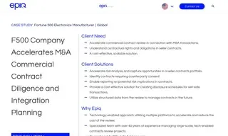 Preview of the Fortune 500 Electronics Manufacturer Case Study