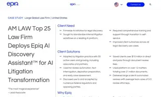 Preview of the Large Global Law Firm Case Study