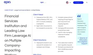 Preview of the Large Commercial Bank Case Study