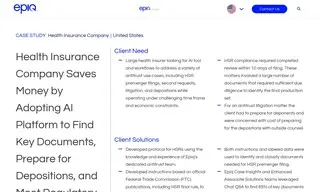 Preview of the Health Insurance Company Case Study