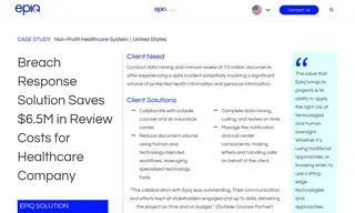 Preview of the Non-Profit Healthcare Company Case Study