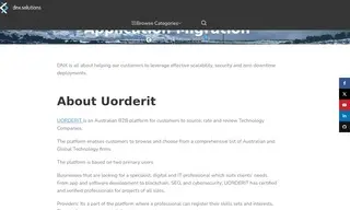 Preview of the UORDERIT Case Study