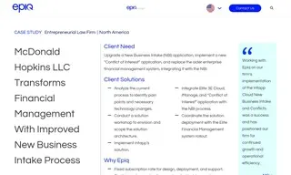 Preview of the McDonald Hopkins LLC Case Study