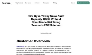 Preview of the Dyke Yaxley Case Study