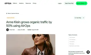 Preview of the Anne Klein Case Study