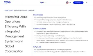 Preview of the Large Insurance Company Case Study