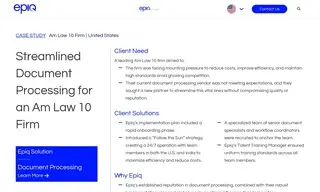 Preview of the Leading Law 10 Firm Case Study