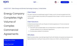 Preview of the Clean Energy and Climate Technology Company Case Study
