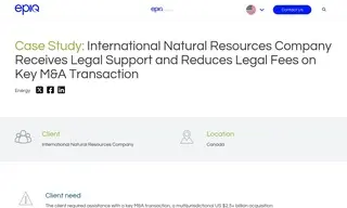 Preview of the International Natural Resources Company Case Study