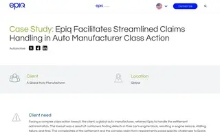 Preview of the Global Auto Manufacturer Case Study