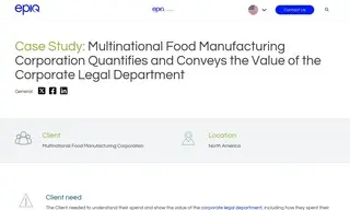 Preview of the Multinational Food Manufacturing Corporation Case Study