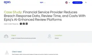 Preview of the Large US-Based Financial Services Provider Case Study
